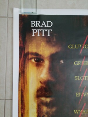 【非売品】BRAD PITT INTEGRAL SEVEN ポスター Seven movie poster (b) - Brad Pitt, Morgan Freeman, David Fincher