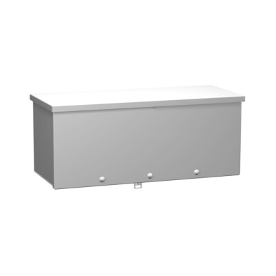 Hammond C3RWT860 Galvanized Steel 8''x8''x60'' Type 3R Wiring Trough Gray
