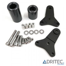 Tamponi Paratelaio Protezioni Telaio SUZUKI GSXR 750 GSX-R 750 (11-14) Carbonio