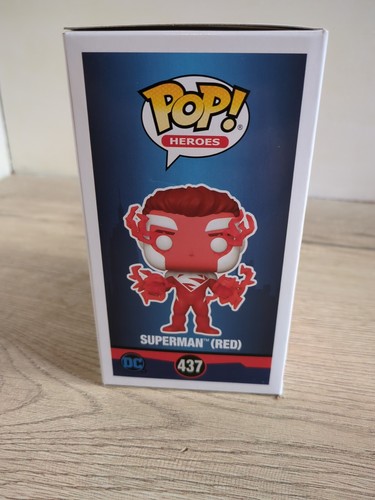 FUNKO POP! SUPERMAN (RED) #437 DC SUPER HEROES 2022 FALL CONVENTION EXCLUSIVE - Bild 2 von 5