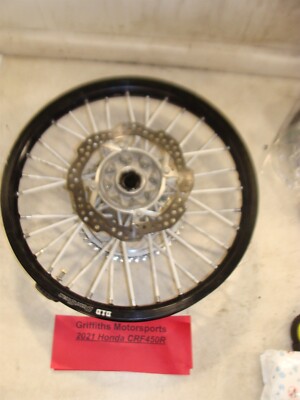 2021 Honda CRF450R oem DID dirt works black 19'' rear back rim wheel brake rotor