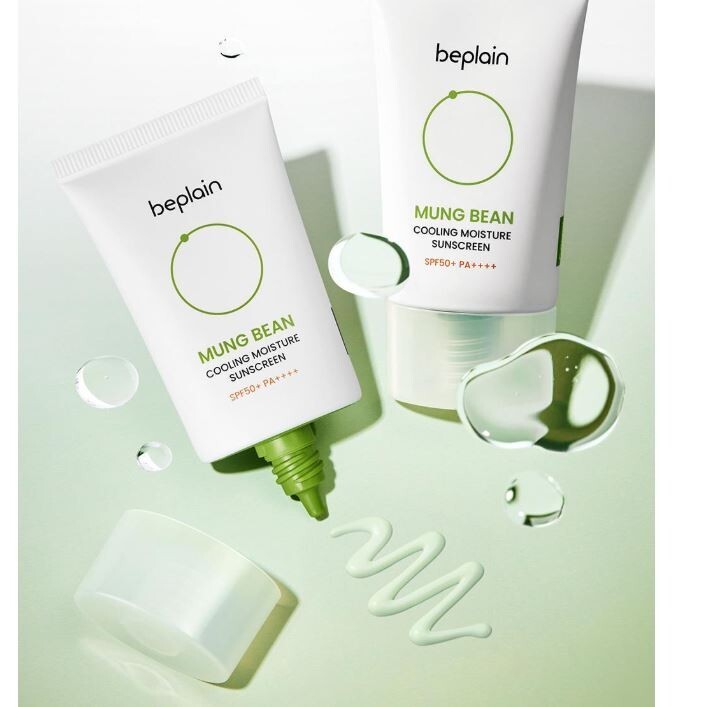 BEPLAIN Mung Bean Cooling Moisture Sunscreen 50ml+50ml (SPF50+ PA++++)
