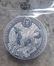 1 oz Silber Ruanda Hund 2018 in original Folie