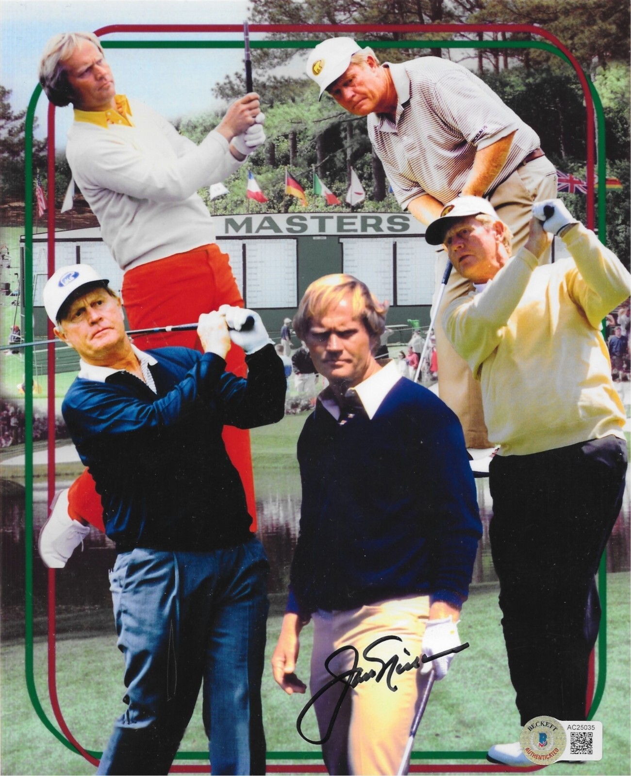 Jack Nicklaus Autographed Signed 8x10 Photo Golf Legend Beckett BAS LOA 