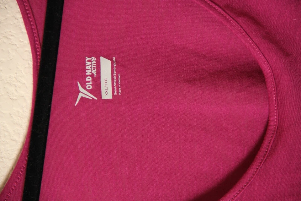 Old Navy Active XXL Semi-Fitted Long Sleeve Top Pink - Image 3 of 4