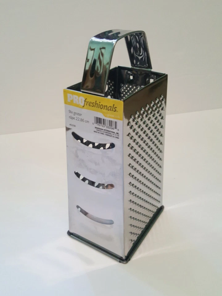 Classic Box Cheese Grater and Slicer, Stainless Steel, 4-Sided, 9-Inch - Image 2 of 2