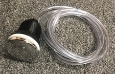 Universal Chrome Air Switch Push Button with tubing pedicure massage spa chair