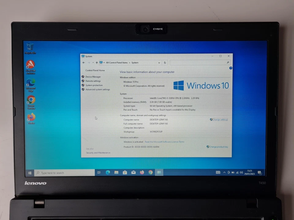 Lenovo ThinkPad T450 · i5-5300U · 8GB · 512GB, photo 3 of 5
