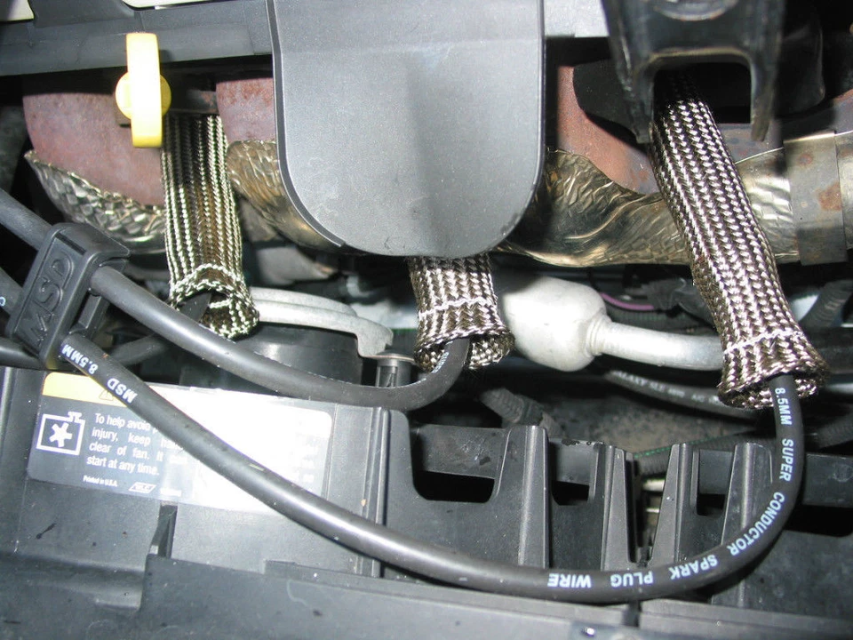 DEI 010542 Protect-A-Boot 6" TITANIUM Hi-Temp Spark Plug Boot Sleeve Qty 8 - Image 2 of 3