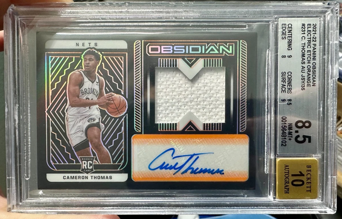 2021 Obsidian Cameron Thomas Electric Etch ORANGE RPA /35 BGS 8.5