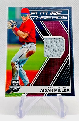 2023 Elite Extra Edition Aidan Miller Future Threads Relic #FT-AM - Phillies