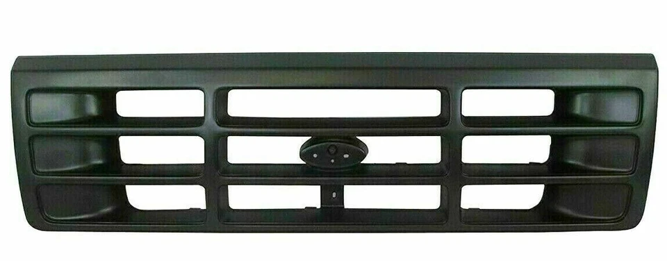 Fits 1992-1996 FORD F150 BRONCO Front Grille & Headlight Door Black Set of 3Pc Foto 2 de 4