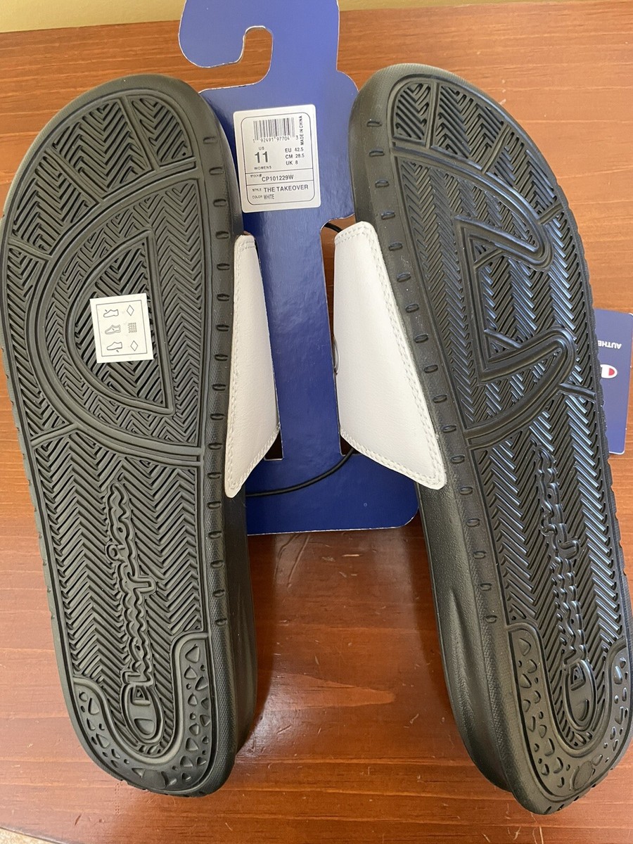 ah～chan EU42/27cm Champion Women's White US Size 11 Super Slide Slip-on Casual