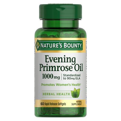 Evening Primrose Oil Promotes Women's Health 1000 mg Evening Primrose Oil 60 ...