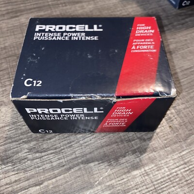 Duracell ProCell Intense 1.5V C, LR14 Cell Alkaline Battery - 12 Pack
