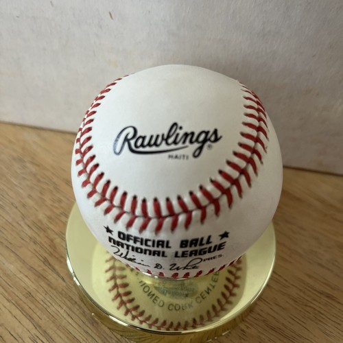 Keith Miller 87-91 Mets , 92-95 Royals Signed Vintage NL Baseball With COA (B) - Picture 4 of 5
