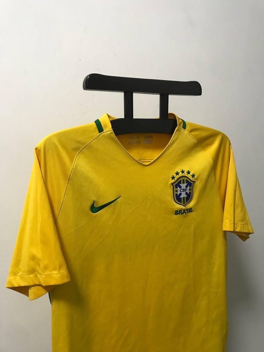 Yellow Mens Brazil Jersey Mens Brazil Team Jersey Large Home Football Shirt  Top 2016 2017 Yellow, image size:900x1200