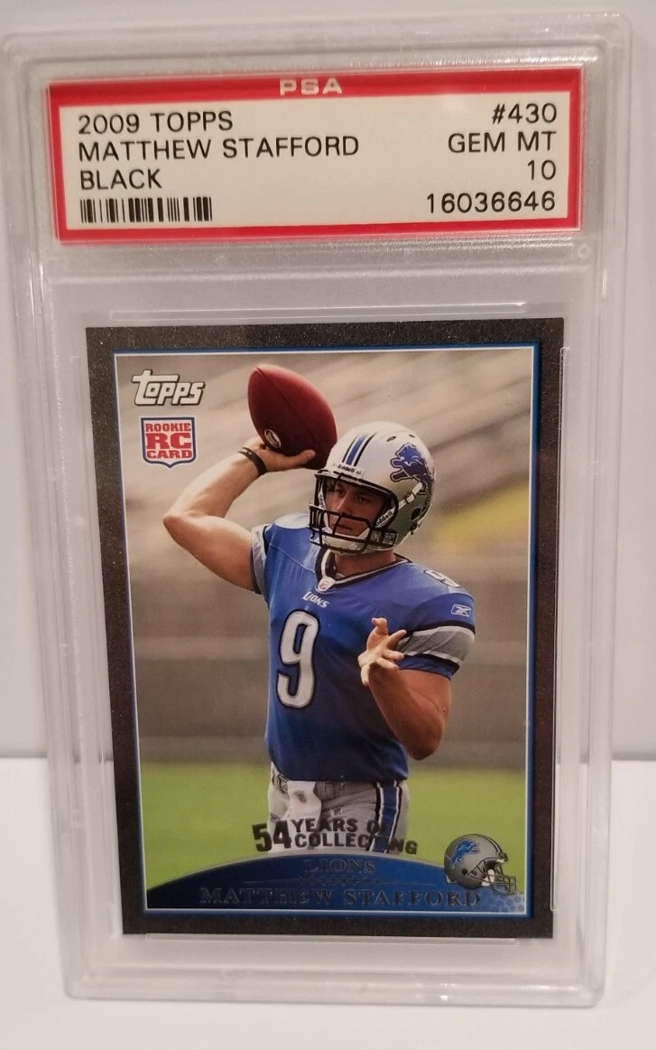 Matthew Stafford Topps #430 Throwing-Black
