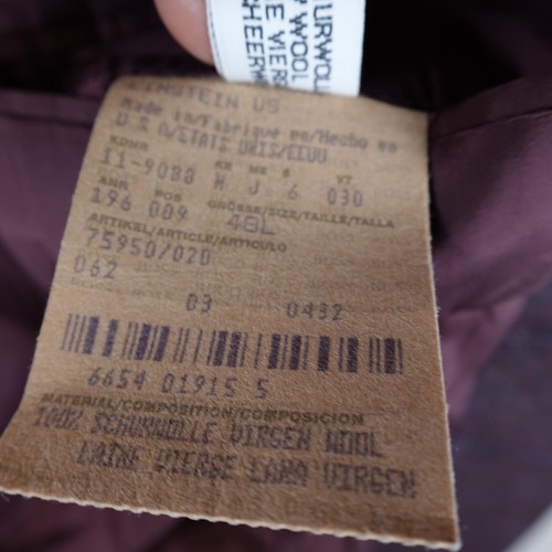 HUGO BOSS Blazer Windowpane Virgin Wool Jacket Mens 48L Einstein Made In USA - Picture 7 of 13