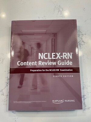 Kaplan Nursing NCLEX-RN Content Review Guide - Eighth Edition (Paperback)