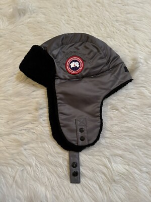 Canada Goose x October's Very Own Flight Satin Aviator Hat Grey