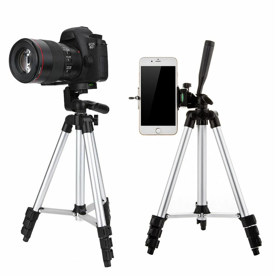 Professional Camera Tripod Stand Holder Mount For iPhone Samsung Cell Phone+ Bag - Image 3 of 4