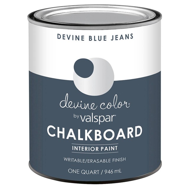 Devine Color Chalkboard Paint Quart Blue for sale online | eBay