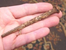 Antique Primitive Hand Forged Iron Barn, Coffin 4" Nail