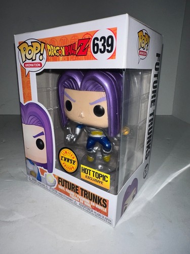 Funko POP! Dragon Ball Z Future Trunks - #639 - Hot Topic CHASE with Hard Stack - Picture 2 of 6