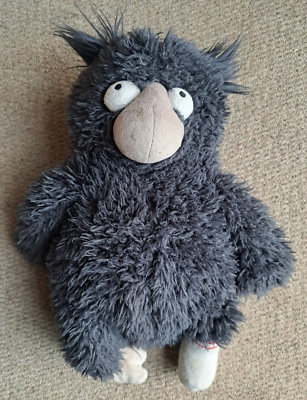 John Lewis MOZ THE MONSTER Dark Grey Fluffy Plush Soft Toy (18