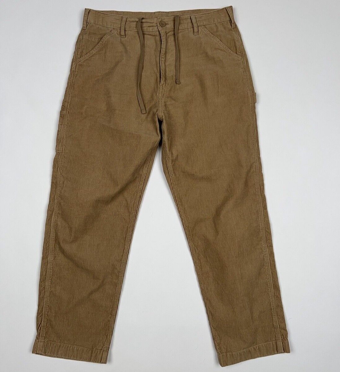 Uniqlo Corduroy Velvet Work Pants Trousers Single Knee