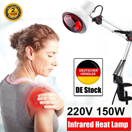 150W Wärmelampe Rotlicht Strahler Infrarotlampe Rotlichtlampe Therapie lampe DHL - Bild 4 von 15