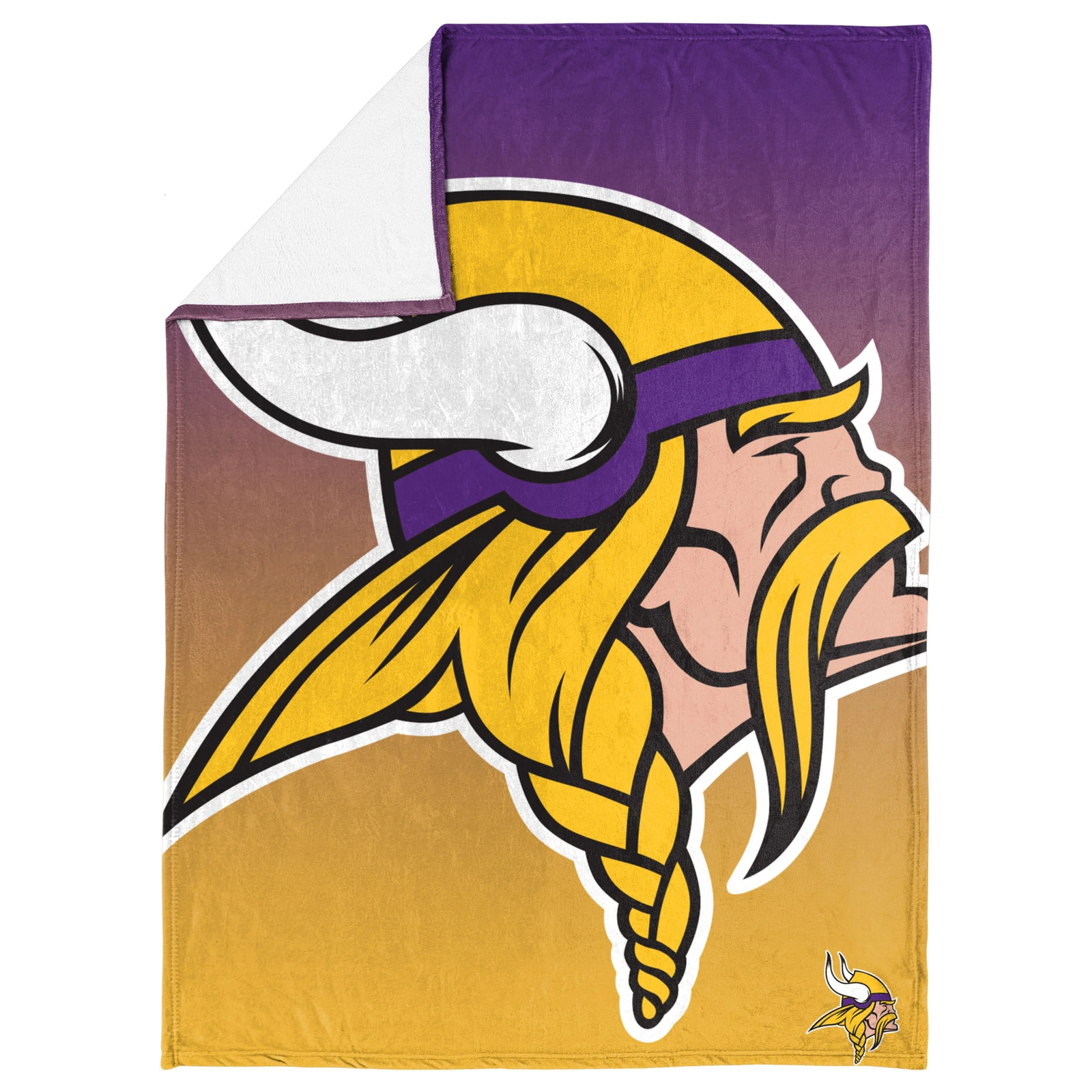 football Minnesota Vikings Gradient Micro Raschel Throw Blanket