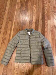 puffer jacket sage green