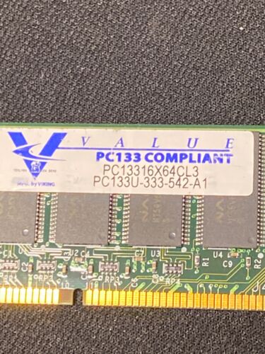 Viking Value 128mb PC133 Compliant PC133 16X64 CL3 Memory PC133U-333-542-A1 - Picture 3 of 8