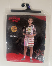 Stranger Things ELEVEN Child Dress Costume 417 Girls XLarge 14-16 Halloween New