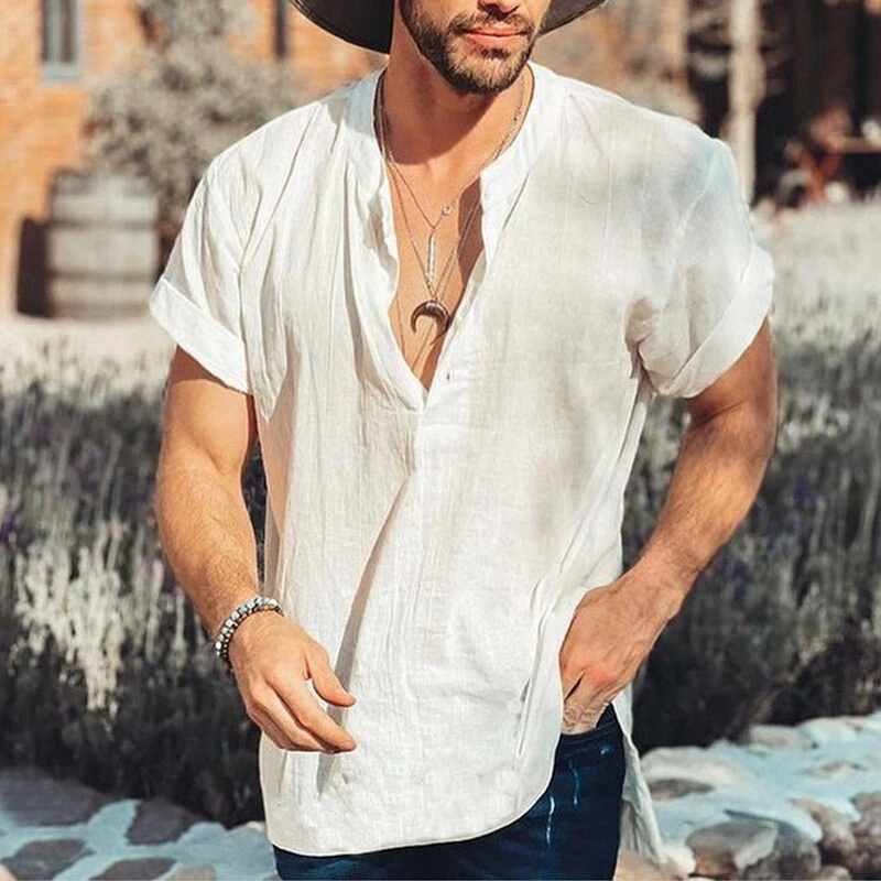 Loose v hotsell neck shirt
