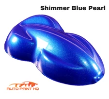 Shimmer Blue Pearl Basecoat + Reducer Quart (Basecoat Only) Auto Paint