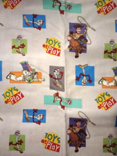 Toy Story Fabric 11" X 10" Buzz Woody Sewing Crafting Length Piece New