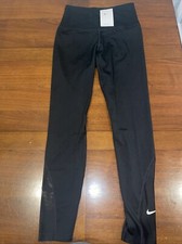 NEW NIKE ONE S Women TIGHT FIT HIGH RISE Yoga 7/8 Leggings-Black, DV9020-010