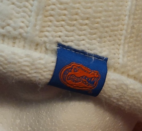 NCAA Florida Gators Logo Nike Deportes Blanco Tejido Tejido Sombrero Gorra Gorro Tobogán - Imagen 2 de 5