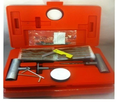 AFTERMARKET Red Box Tire Repair Kit have 30 of 1/4"x 4"brown plug plus kit accessories total
