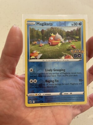 Magikarp-021/078-Reverse Holo-Pokemon go collection-Pokemon card | eBay ...