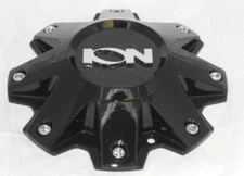 ION ALLOY 141 GLOSS SHINY BLACK C10141B WHEEL RIM CENTER CAP 83122090F-1B