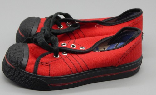 DEADSTOCK vintage baby shoes Made in USA unworn mint condition red sneakers WOW! - Picture 5 of 8