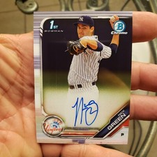 2019 Bowman Chrome Prospects Nick Green Auto Rc 1st Bowman # NG