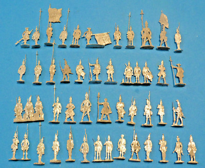 Plats d'étain - Zinnfiguren - 34 grenadiers prussiens - Lot 4 - Guerre de 7 ans