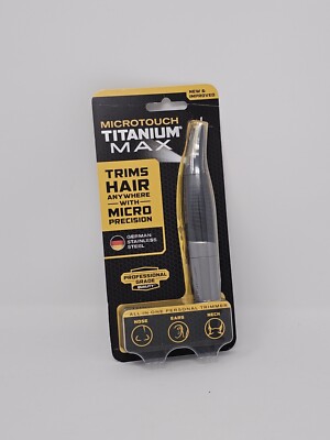 Micro Touch Titanium Hair Removal Trimmer - Gray