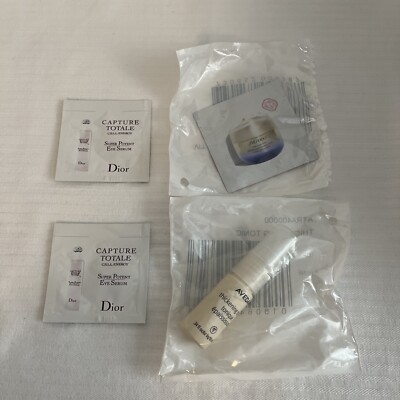 DIOR Capture Totale Eye Serum Shiseido Vital Perfection Aveda Tonic 4 piece lot