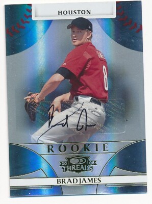 BRAD JAMES 2008 DONRUSS THREADS # 117 SP RC ROOKIE AUTO ASTROS #1708/1999 MINT